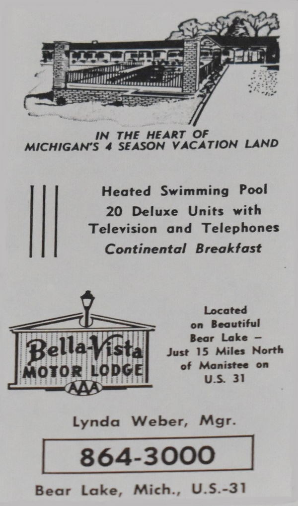 Motel Bear Lake (Bella Vista Lodge) - Vintage Ad